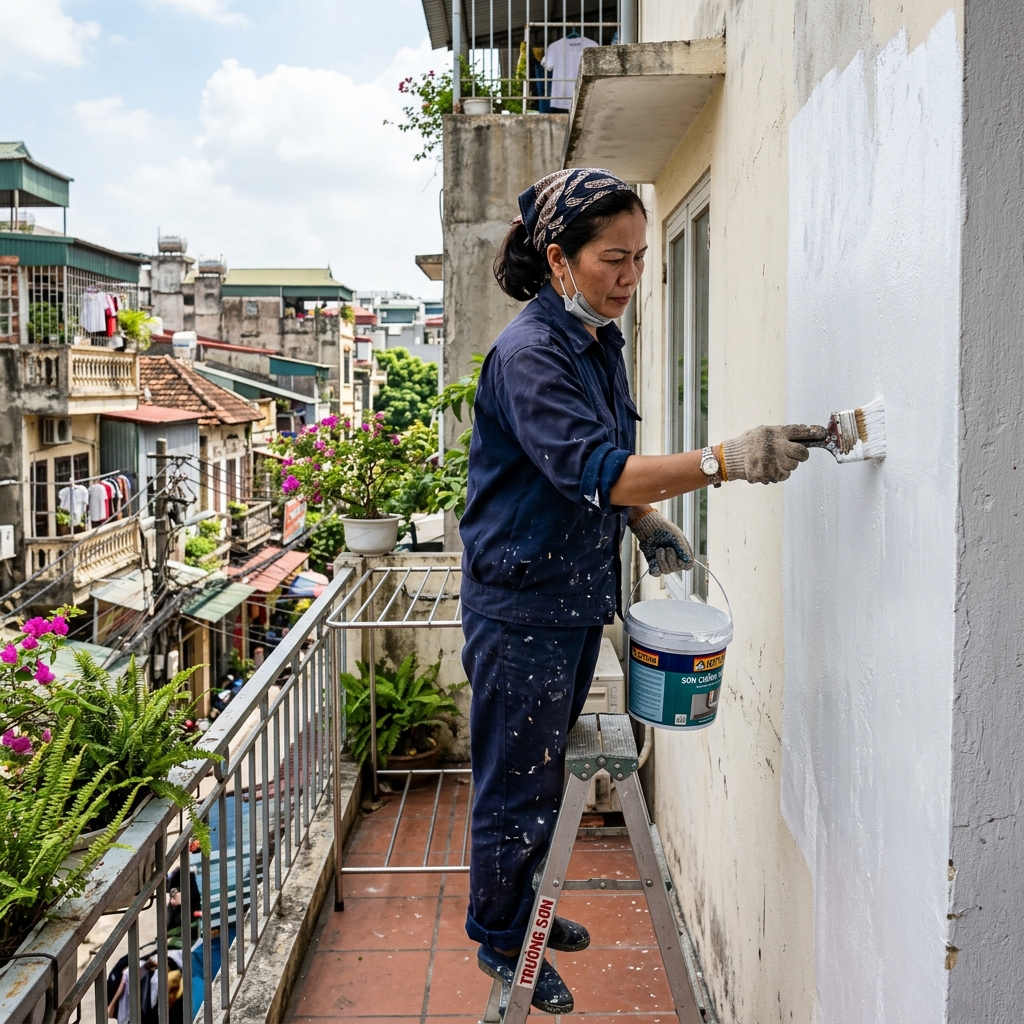 Hoàn thiện công trình sơn chống thấm Toàn Gia Thịnh